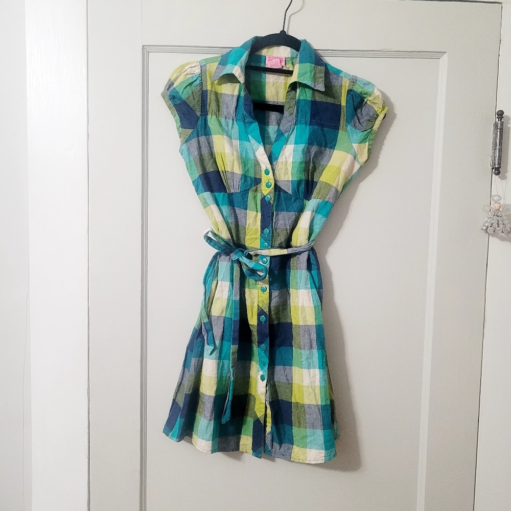 $100% Cotton Shirt Dress,  Size S